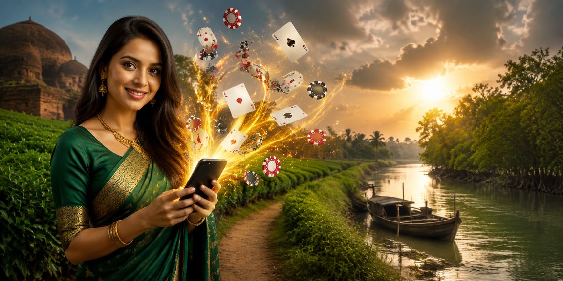 সুন্দরবনের পাশে লোকজন অনলাইন পোকার খেলছে